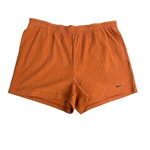 NIKE Sportswear Slim Fit 3” Texas Ribbed Rust Shorts 2xl